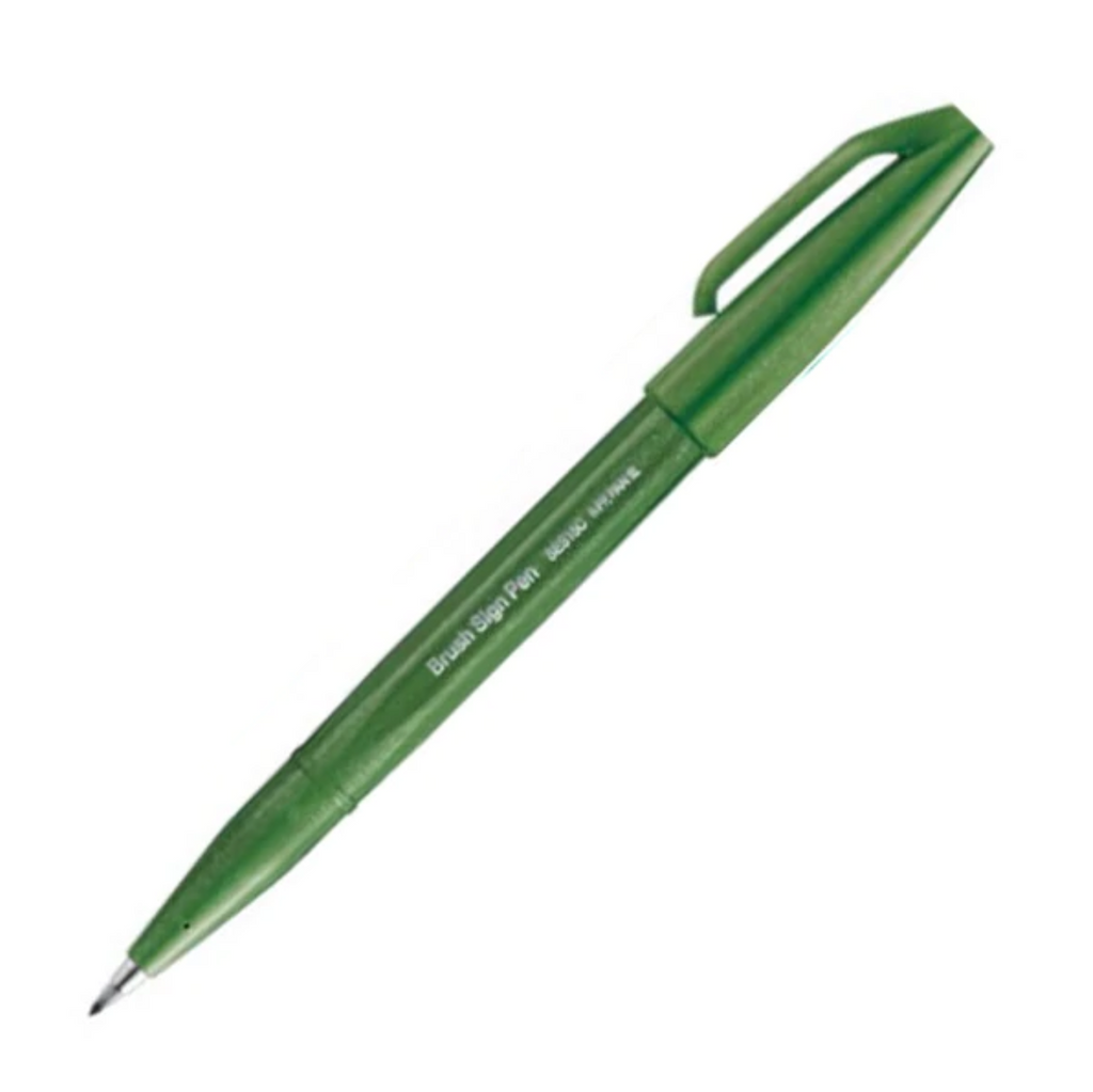 Pentel Fude Touch Brush Sign Pen - Long Life Design Award - 12 New Colors - PENTEL SES15C - D2 - IRO