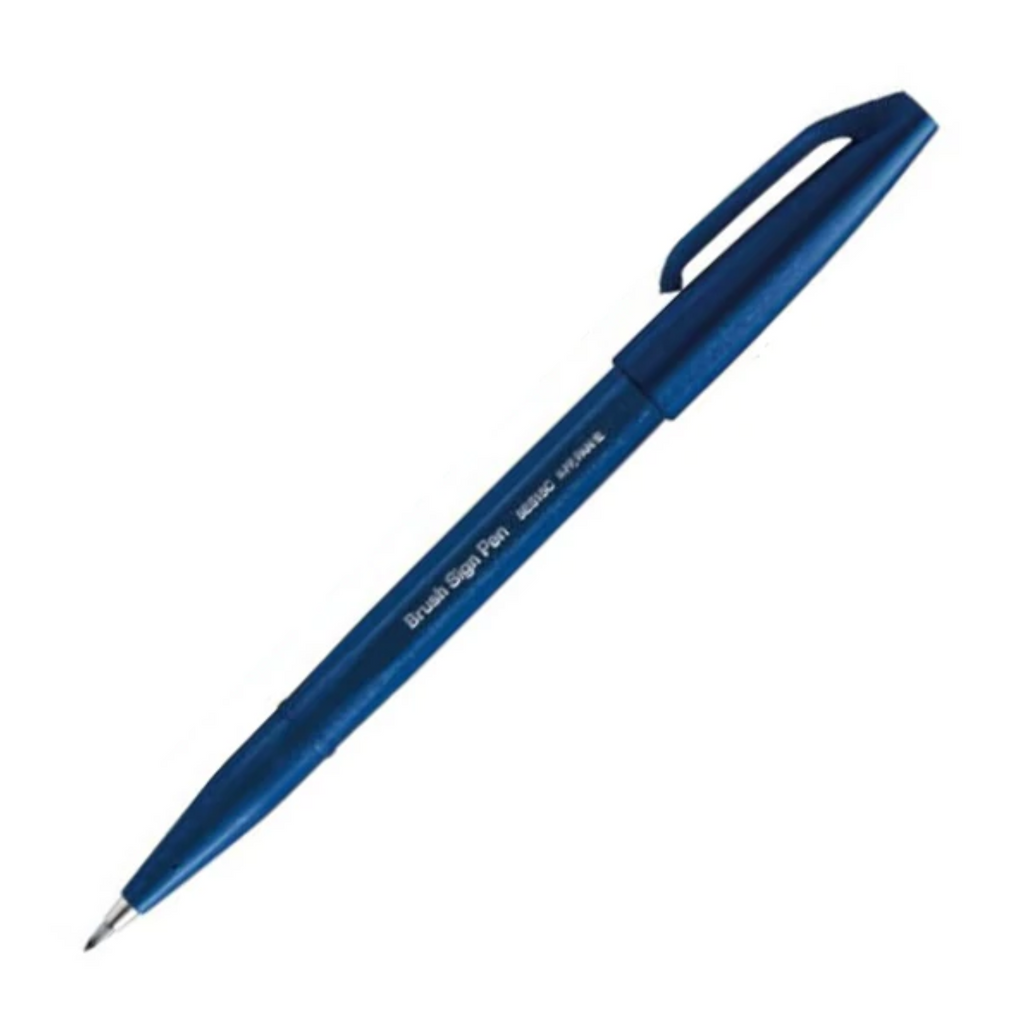 Pentel Fude Touch Brush Sign Pen - Long Life Design Award - 12 New Colors - PENTEL SES15C - CA - IRO