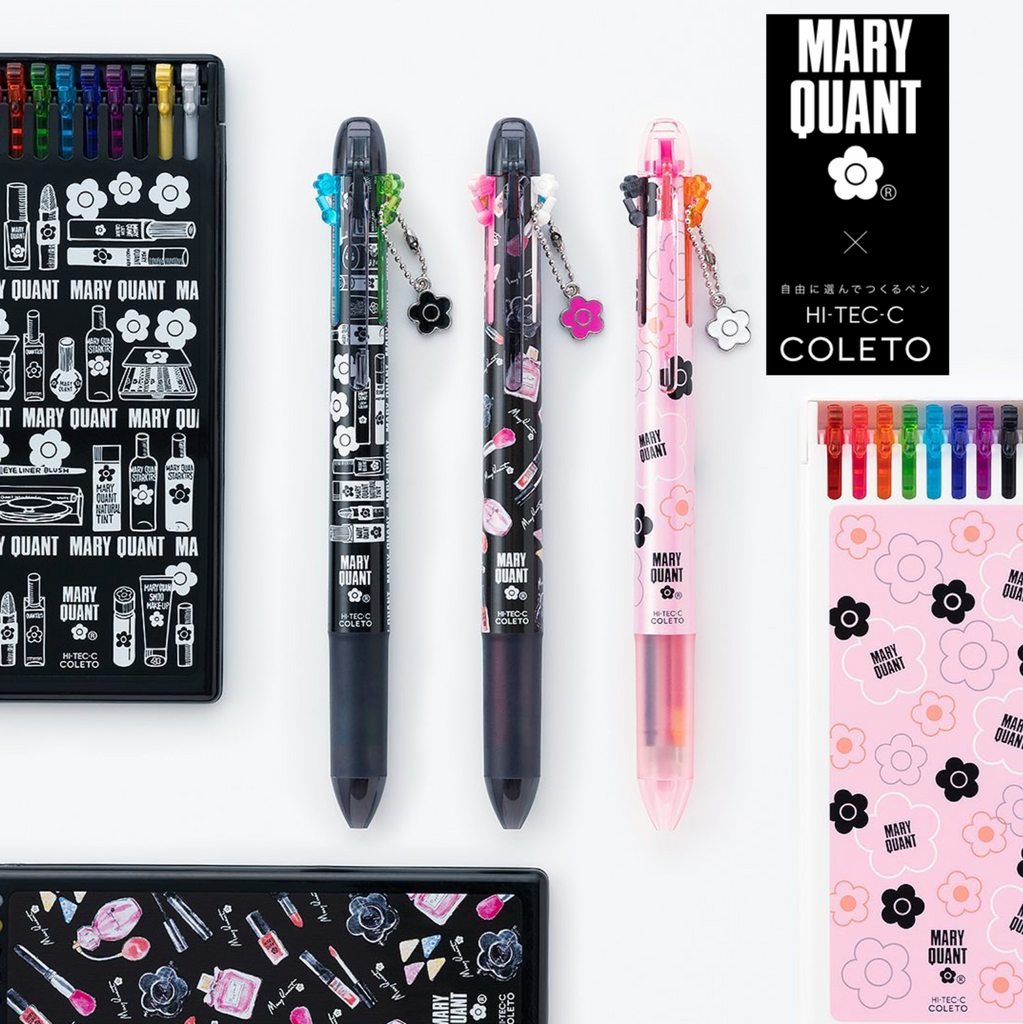 Pilot Hi - Tec - C Coleto Multi Pen Refill - Pack of 10 - Mary Quant Limited Edition - Black - PILOT LHKRF - C4M10C - LC - IRO