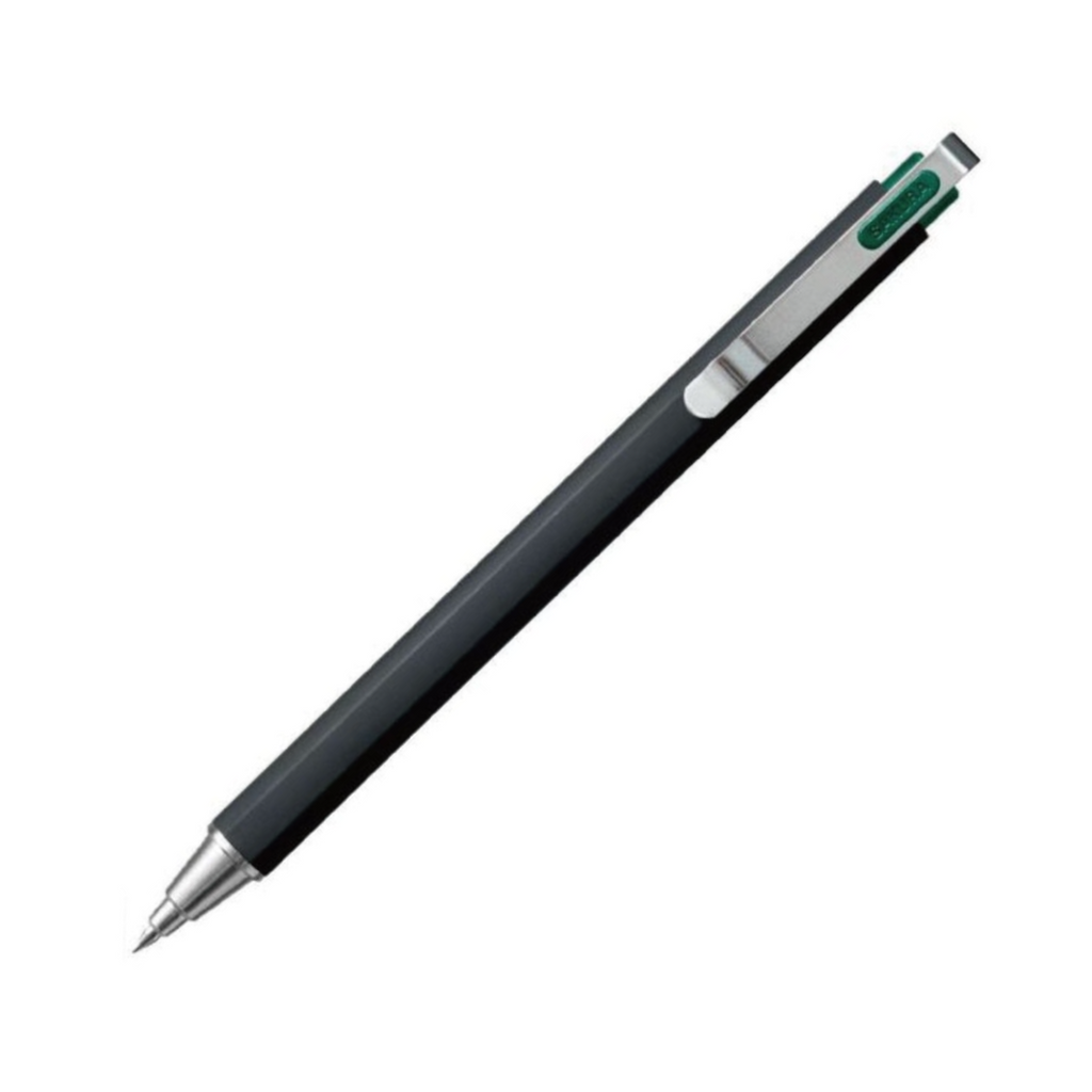 Sakura Ballsign iD PLUS Gel Pen - 0.5 mm - Black Matte / White Metal - SAKURA GBR355#30 - IRO