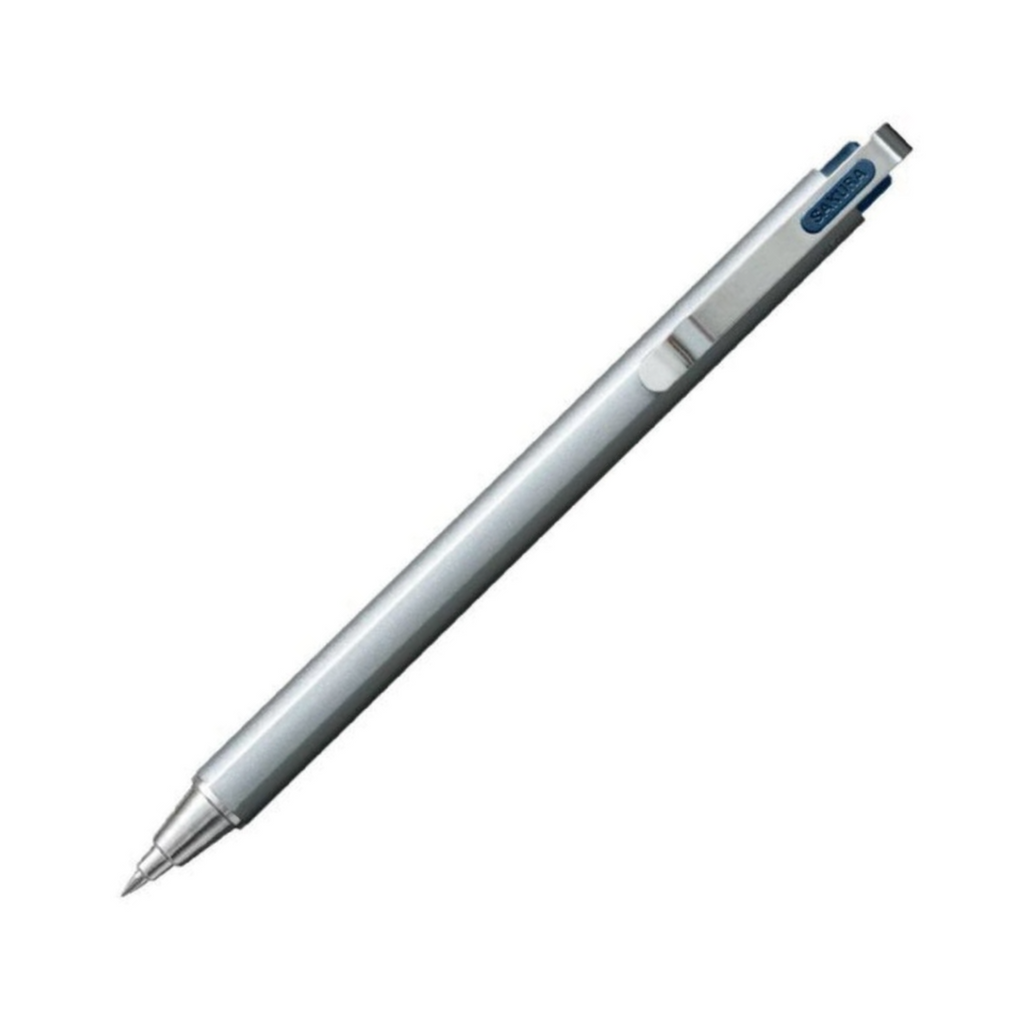 Sakura Ballsign iD PLUS Gel Pen - Silver Metal - 0.4 mm - SAKURA GBR354#43 - IRO