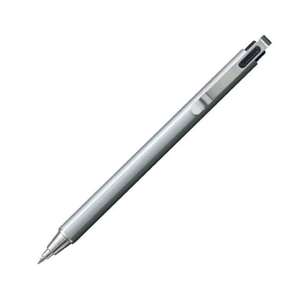 Sakura Ballsign iD PLUS Gel Pen - Silver Metal - 0.4 mm - SAKURA GBR354#49 - IRO