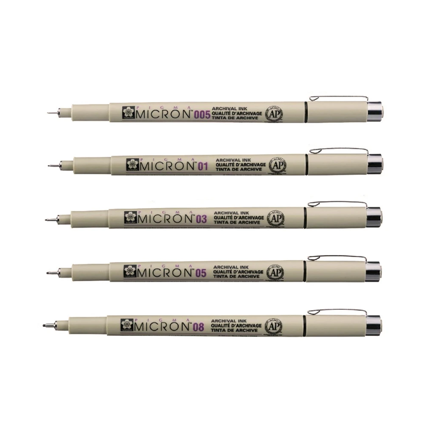 XSDK005-49 Sakura Pigma Micron 005 Marker Pen, 0.20mm Tip, Black, Pack of 10