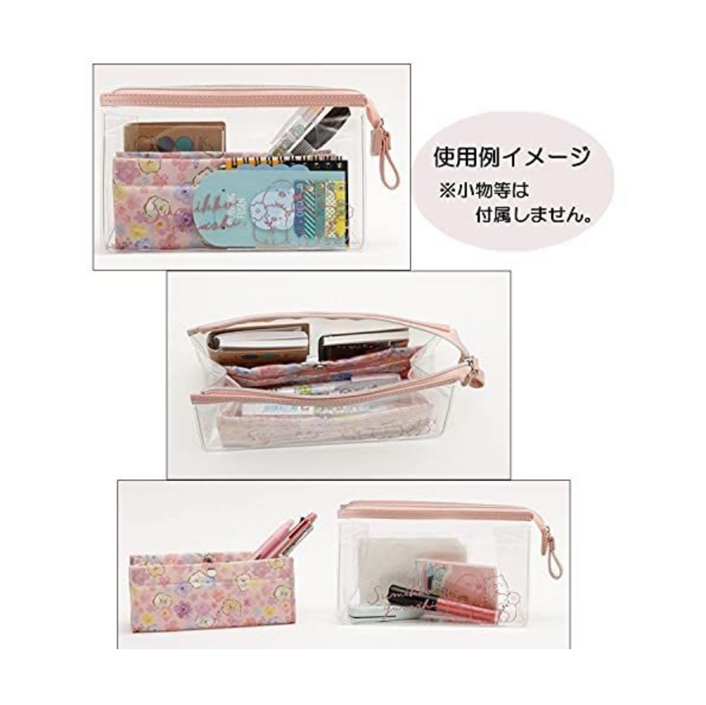 San - X Pen Pouch - Two in One - Sumikko Gurashi - Pink - SAN - X PT04403 - IRO