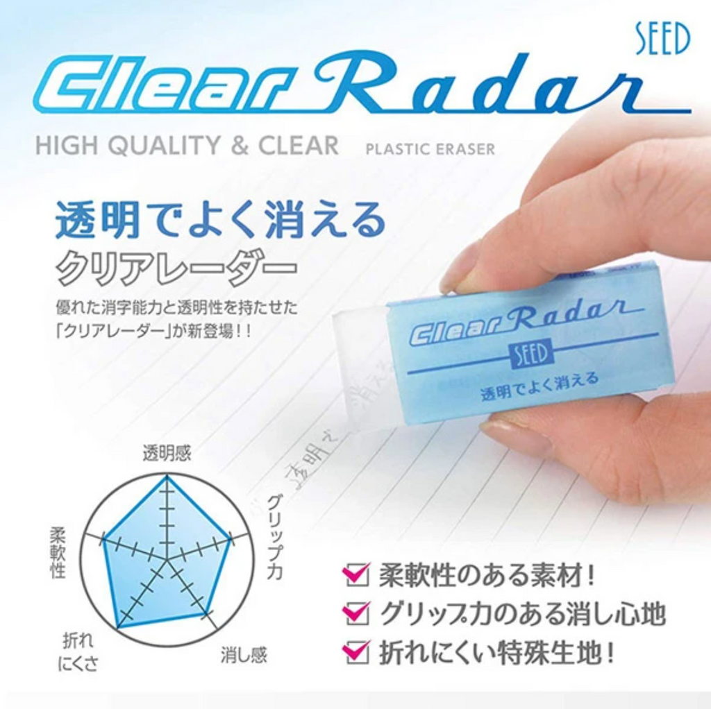 Erasers Seed Radar Clear Eraser - Medium SEED EP-CL150