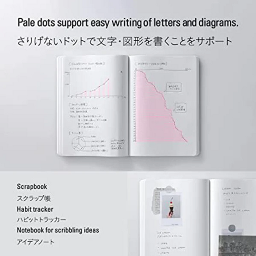 Stalogy Editor's Series 365 Days Notebook - 184 Sheets - Dot Grid - A5 - Red - STALOGY S4148 - IRO