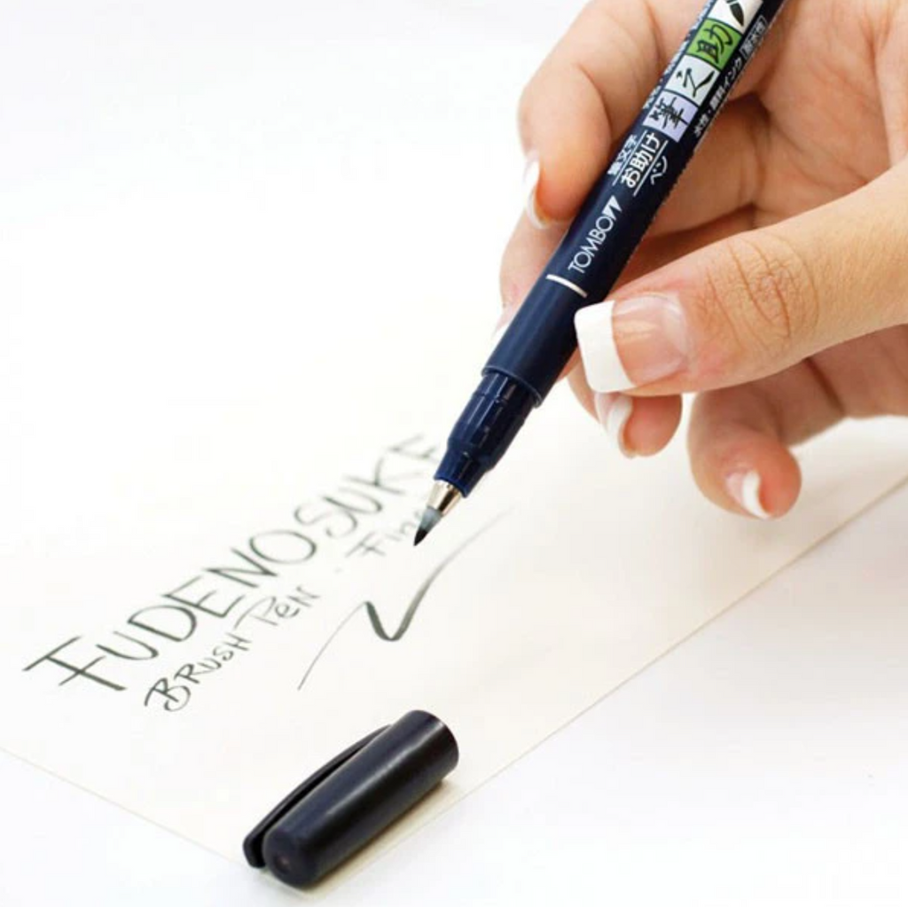 Tombow Fudenosuke Brush Pen - Hard Tip - Black Ink - TOMBOW GCD - 111 - IRO