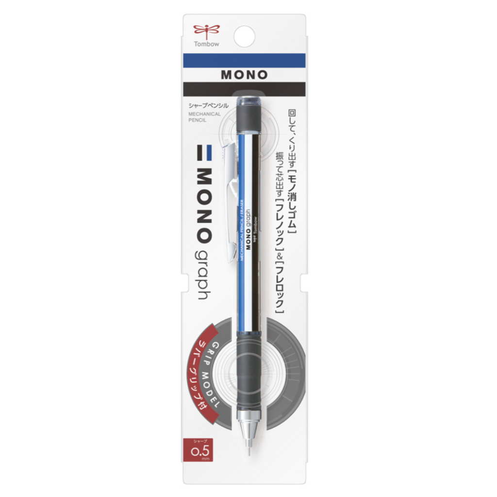 Mechanical Pencils Tombow MONO Graph Shaker Mechanical Pencil - Rubber Grip - 0.5 mm - Mono Color TOMBOW DPA-141A