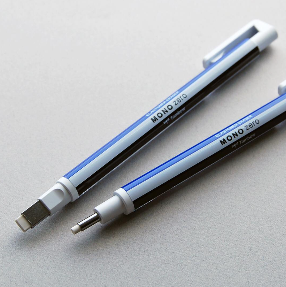Tombow Mono Zero Eraser Refill - Rectangle - Pack of 2 - TOMBOW ER - KUS - IRO