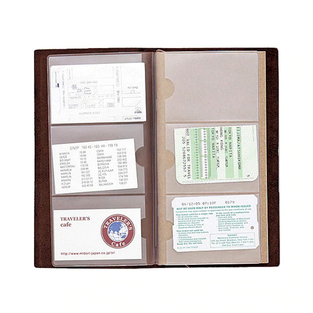 Traveler's Company Traveler's Notebook Accessories 007 - Card File - Regular Size - TRC 14301006 - IRO