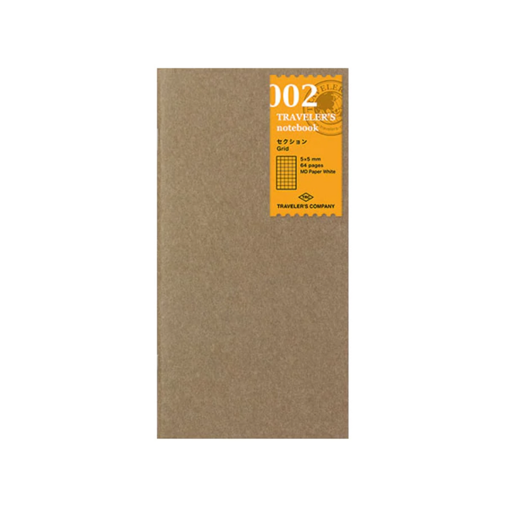 Undated Planners Traveler's Company Traveler's Notebook Refill 002 - Grid - Regular Size TRC 14246006