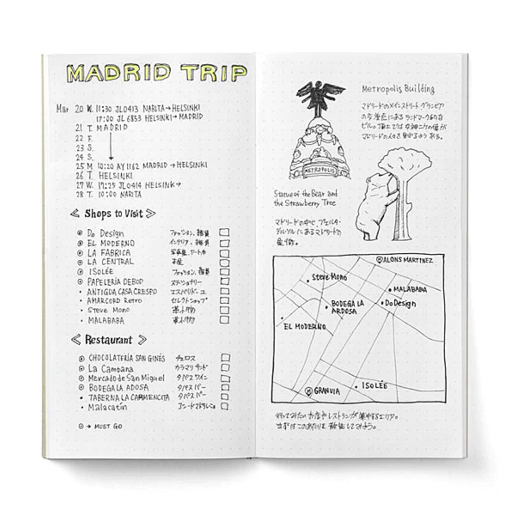 Traveler's Company Traveler's Notebook Refill 026 - Dot Grid - Regular Size - TRC 14400006 - IRO