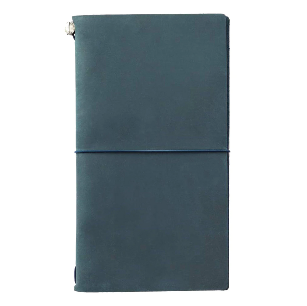 Undated Planners Traveler's Company Traveler's Notebook Starter Kit - Blue Leather - Regular Size - Blank TRC 15239006