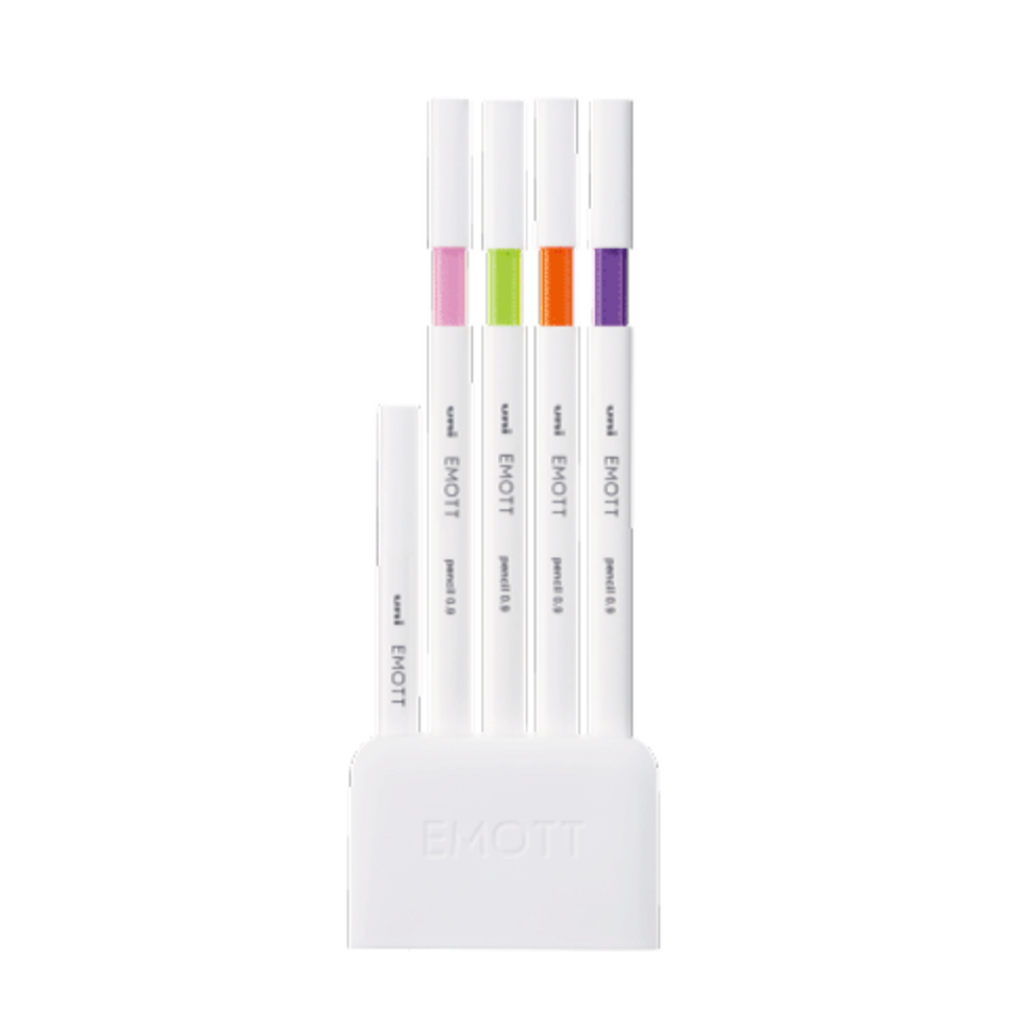 Uni Emott Mechanical Pencil 4 Color Set - 0.9 mm - No.2 Tropical - UNI M9EM4CL.NO2 - IRO