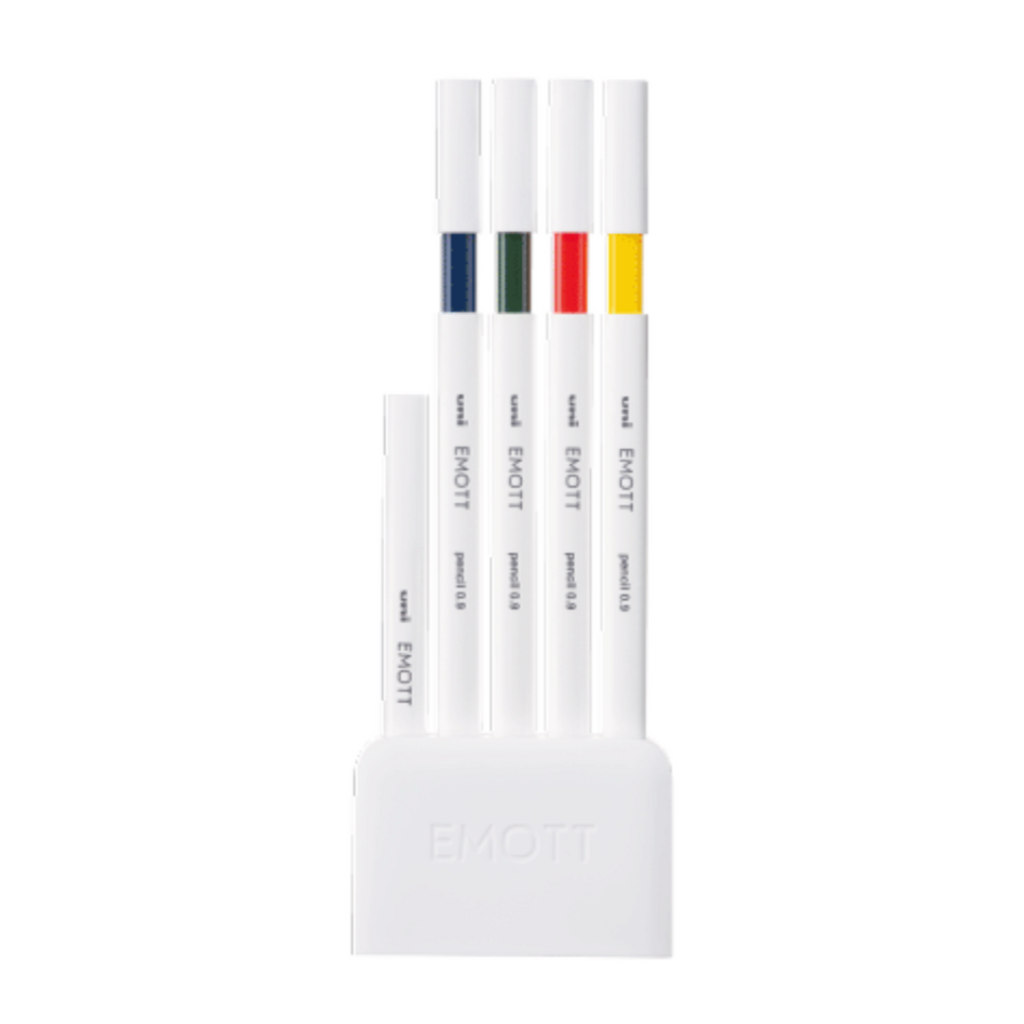 Uni Emott Mechanical Pencil 4 Color Set - 0.9 mm - No.3 Nostalgic - UNI M9EM4CL.NO3 - IRO