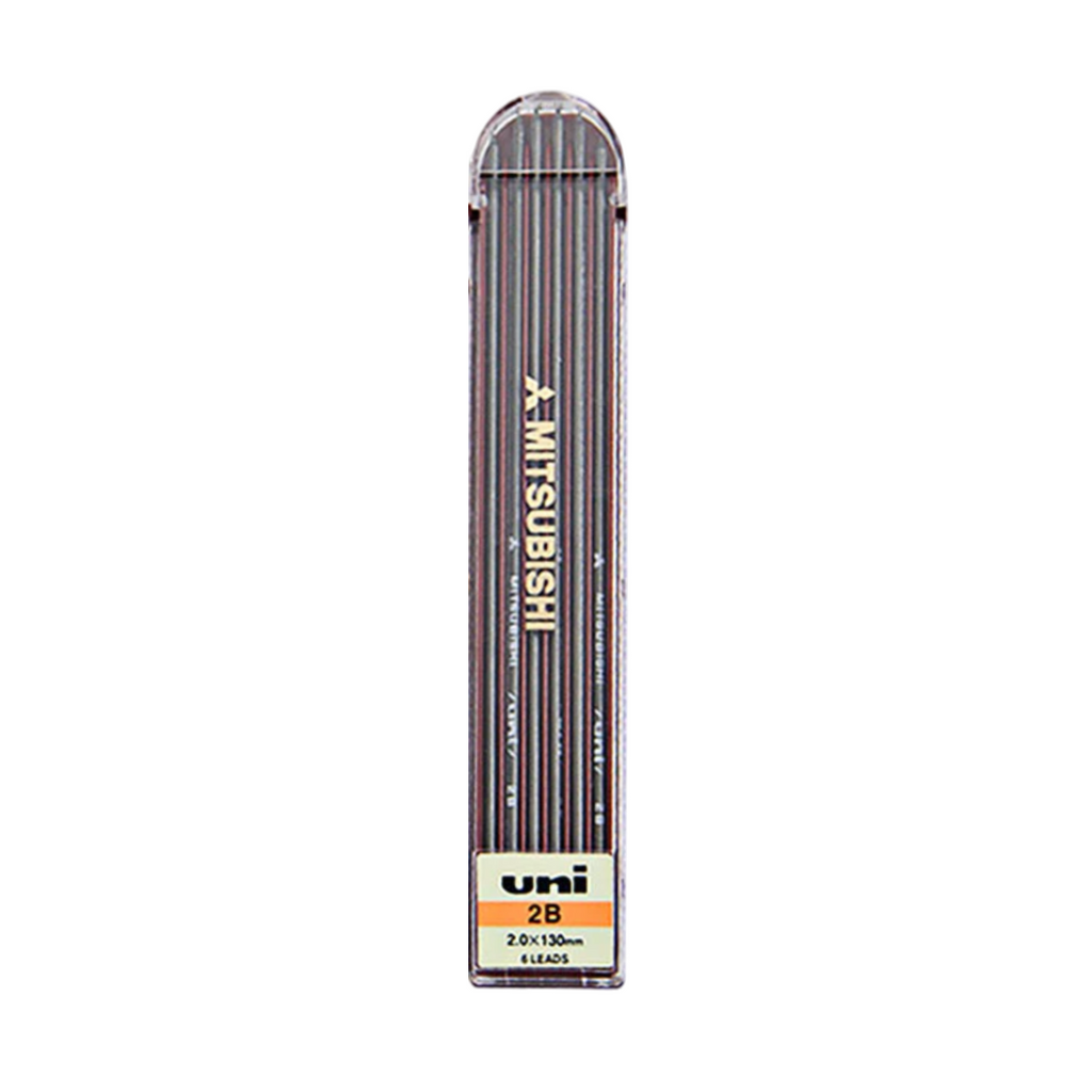 Uni Mitsubishi 2 mm Lead Refill - Pack of 6 - UNI ULN2B - IRO