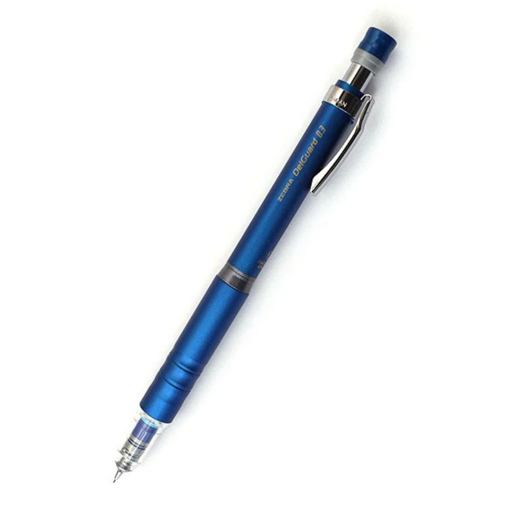 Zebra DelGuard Type Lx Mechanical Pencil - Metal Grip - 0.3 mm - ZEBRA P - MAS86 - BL - IRO