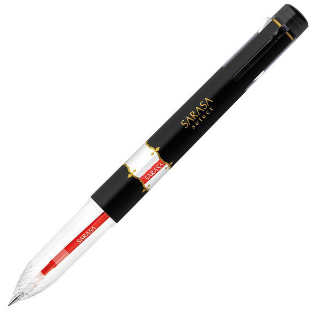 Multi Pens Zebra Sarasa Select 5 Color Functional Gel Pen Holder - with 1 Red Refill Black ZEBRA S5A15-BK