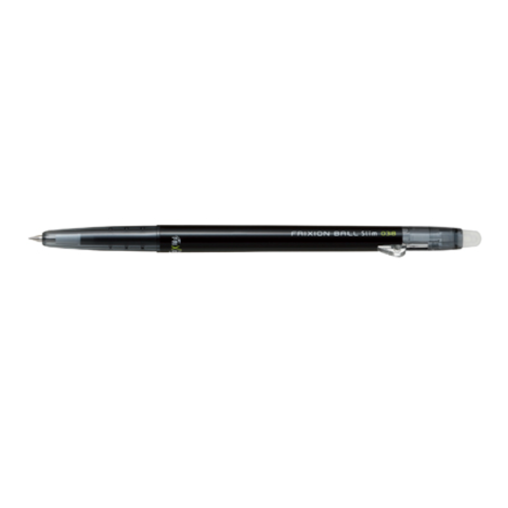 Gel Pens Pilot FriXion Ball Slim Gel Pen - 0.38 mm - 10 Color - Erasable Black PILOT LFBS-18UF-B
