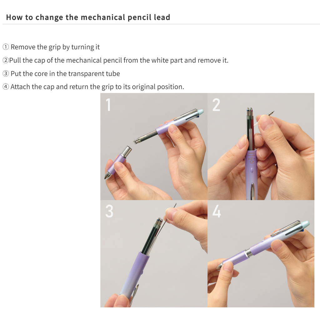 Multi Pens Pilot 4+1 Dr. Grip (Acroball Smooth 0.5 Ballpoint +0.3 Mechanical) Multi Pen - Blue Black PILOT BKHDF-1SEF3-BB