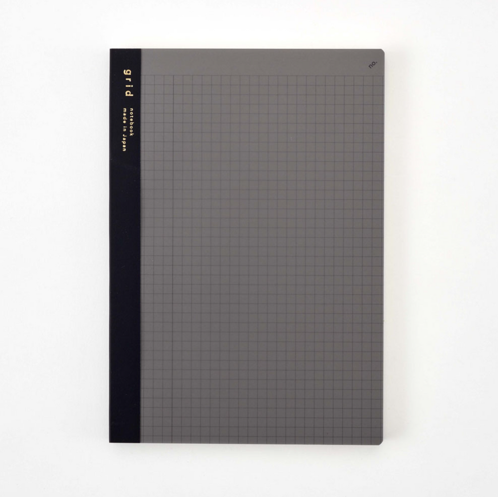 Notebooks - isshoni. Index & Page Numbers Notebook - 5 mm grid - A5 - Black - DAIGO isshoni R1745 | IRO