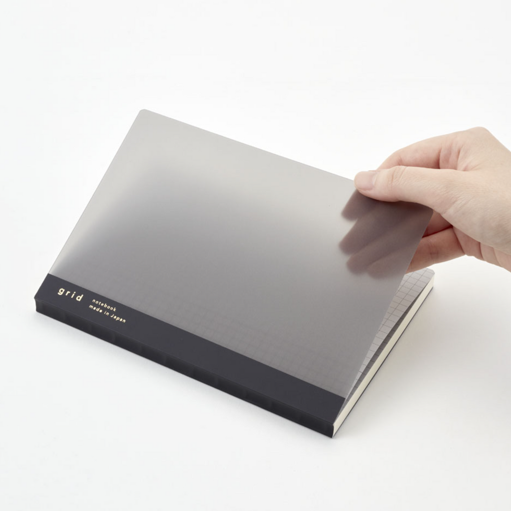 Notebooks isshoni. Index & Page Numbers Notebook - 5 mm grid - A5 - Clear - 2022 Good Design Award Winner DAIGO isshoni R1744