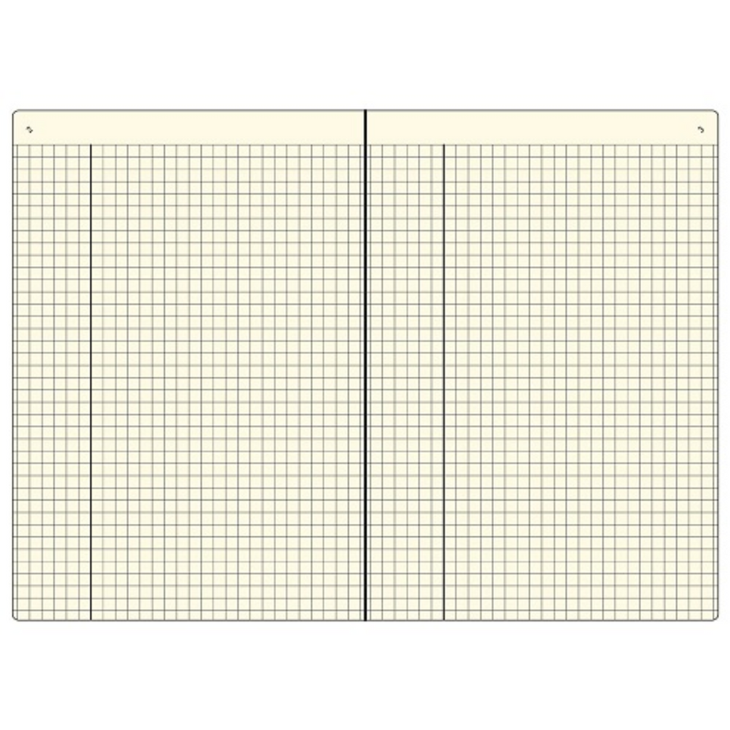 Notebooks isshoni. Index & Page Numbers Notebook - 5 mm grid - A5 - Clear - 2022 Good Design Award Winner DAIGO isshoni R1744