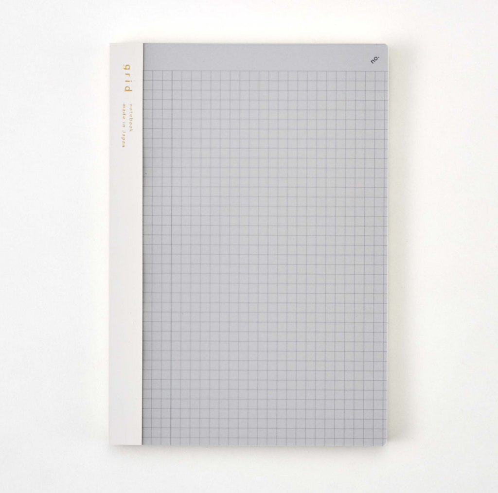 Notebooks isshoni. Index & Page Numbers Notebook - 5 mm grid - A5 - Clear - 2022 Good Design Award Winner DAIGO isshoni R1744