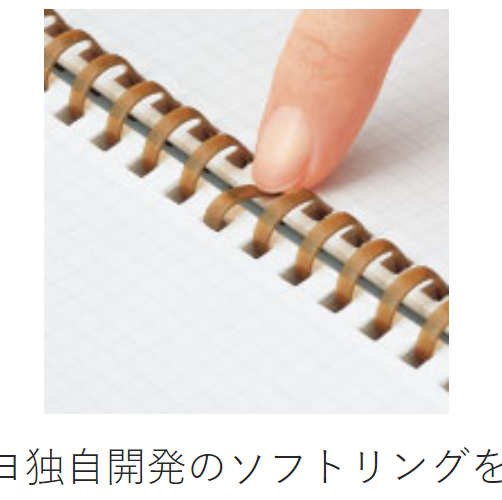 Kokuyo Sooofa Soft Ring Notebook - 4 mm grid - 80 Sheets - Wide A5 - KOKUYO SU - SV738S4 - DM - IRO