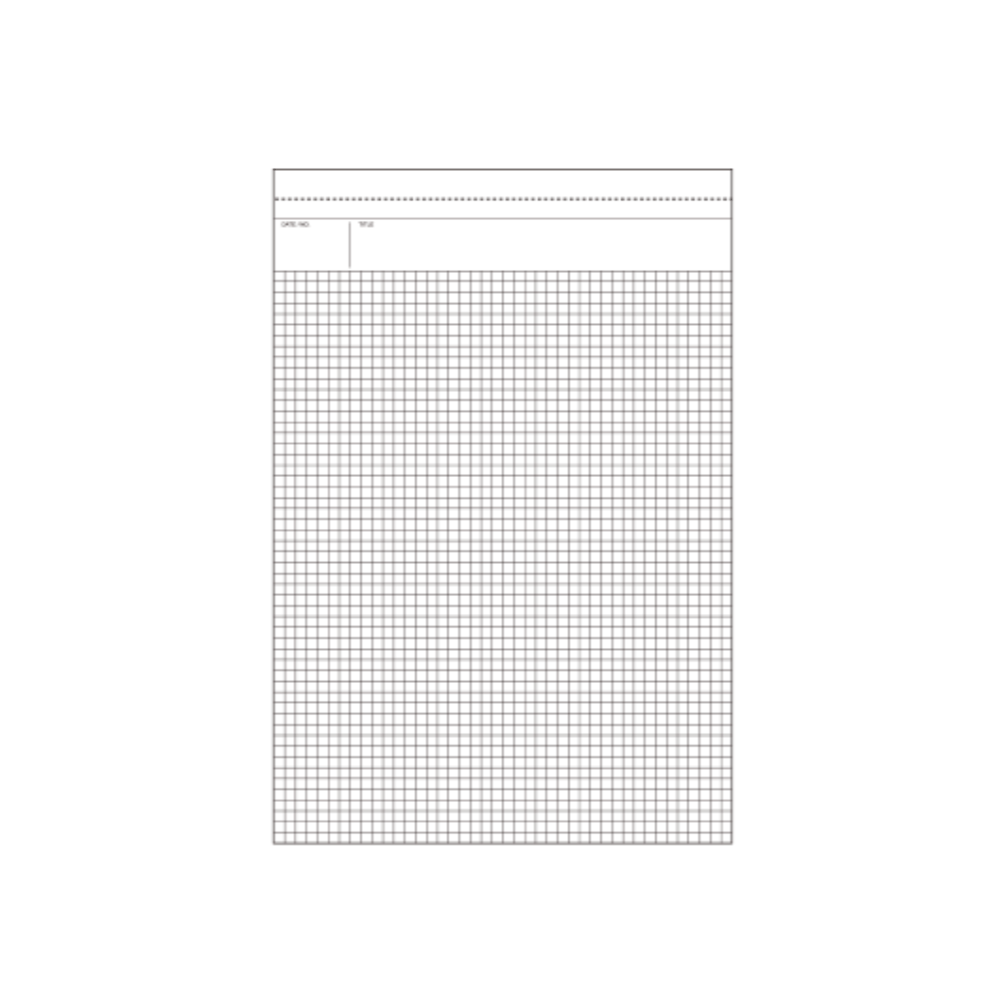 Maruman Mnemosyne N187 Notepad - 5 mm Grid - 70 Sheets - A4 - MARUMAN N187A - IRO