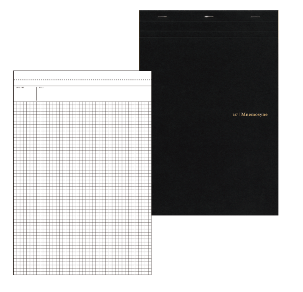 Maruman Mnemosyne N187 Notepad - 5 mm Grid - 70 Sheets - A4 - MARUMAN N187A - IRO