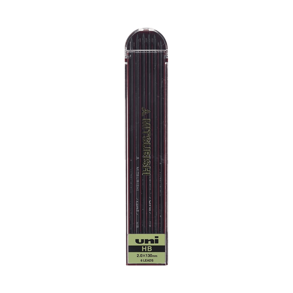 Uni Mitsubishi 2 mm Lead Refill - Pack of 6 HB - UNI ULNHB - IRO