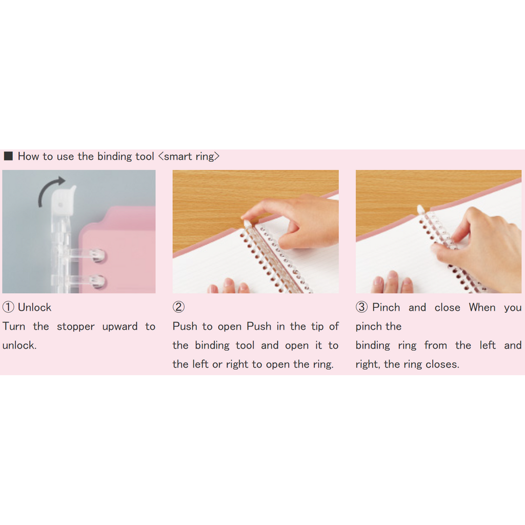 Kokuyo Campus Smart Ring Binder Notebook - 25 Sheets capacity - B5 - KOKUYO RU - SP700LB - IRO
