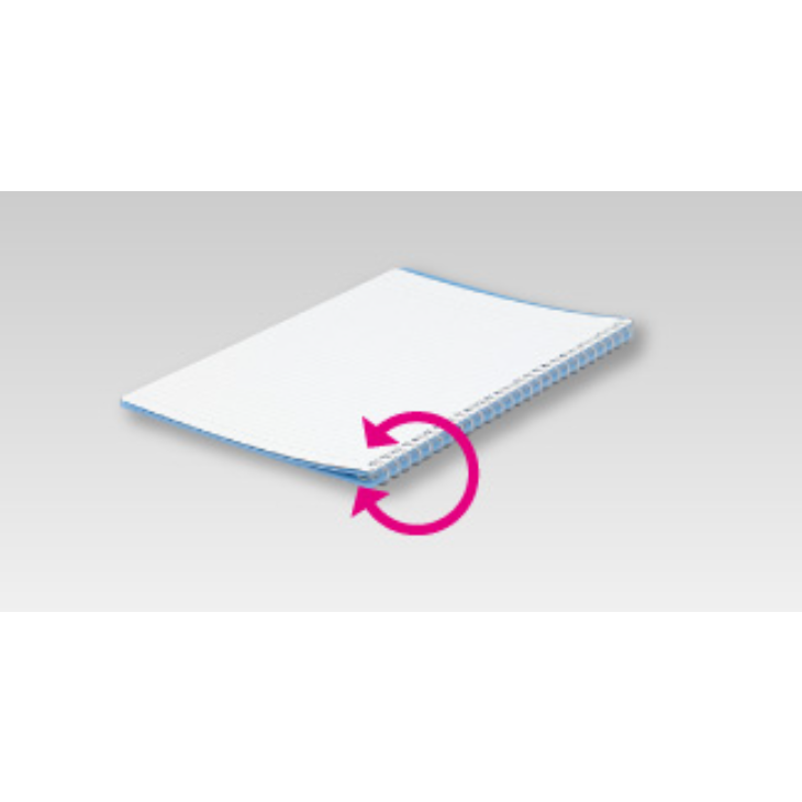Binders Kokuyo Campus Smart Ring Binder Notebook - 60 Sheets capacity - B5 aqua KOKUYO RU-SP706BG
